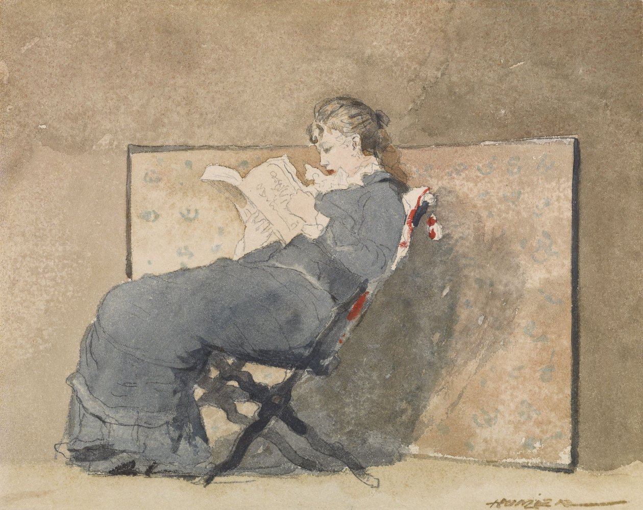 Lectura femenina de Winslow Homer