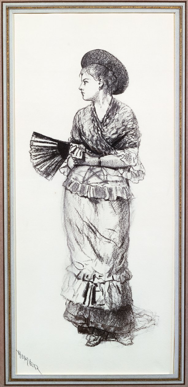 Chica con Abanico de Winslow Homer