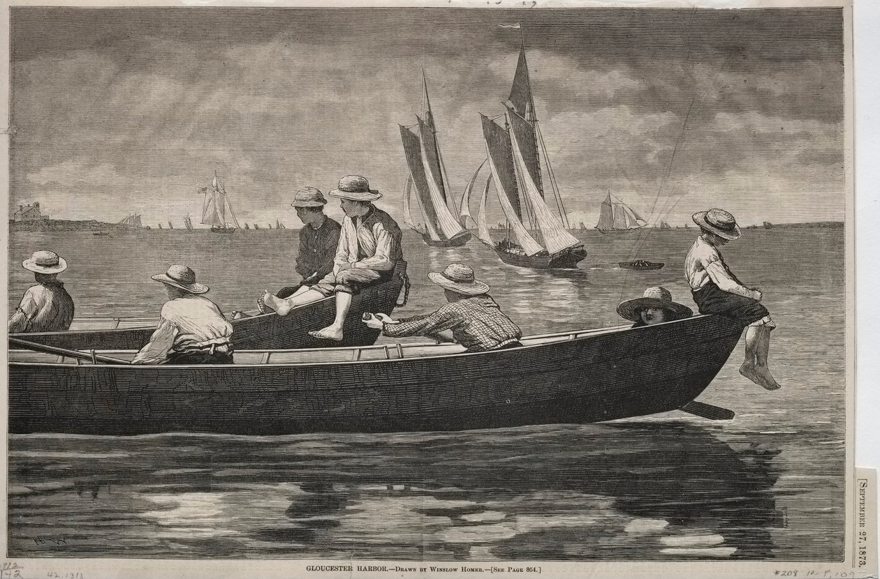 Puerto de Gloucester, 1873 de Winslow Homer