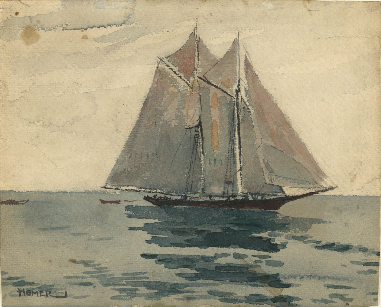 La goleta de Gloucester de Winslow Homer