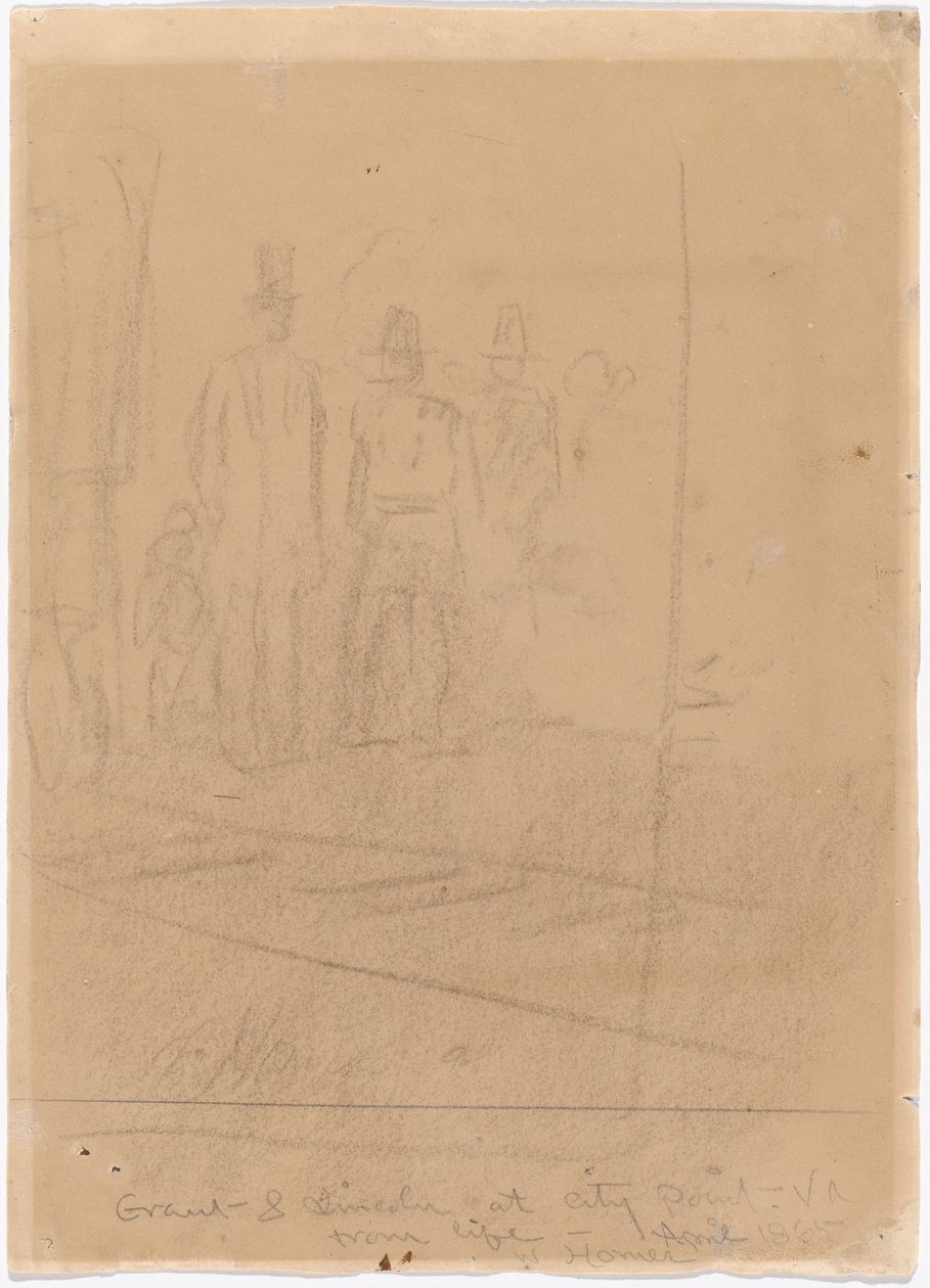 Grant y Lincoln en City Point, Virginia, 1865 de Winslow Homer