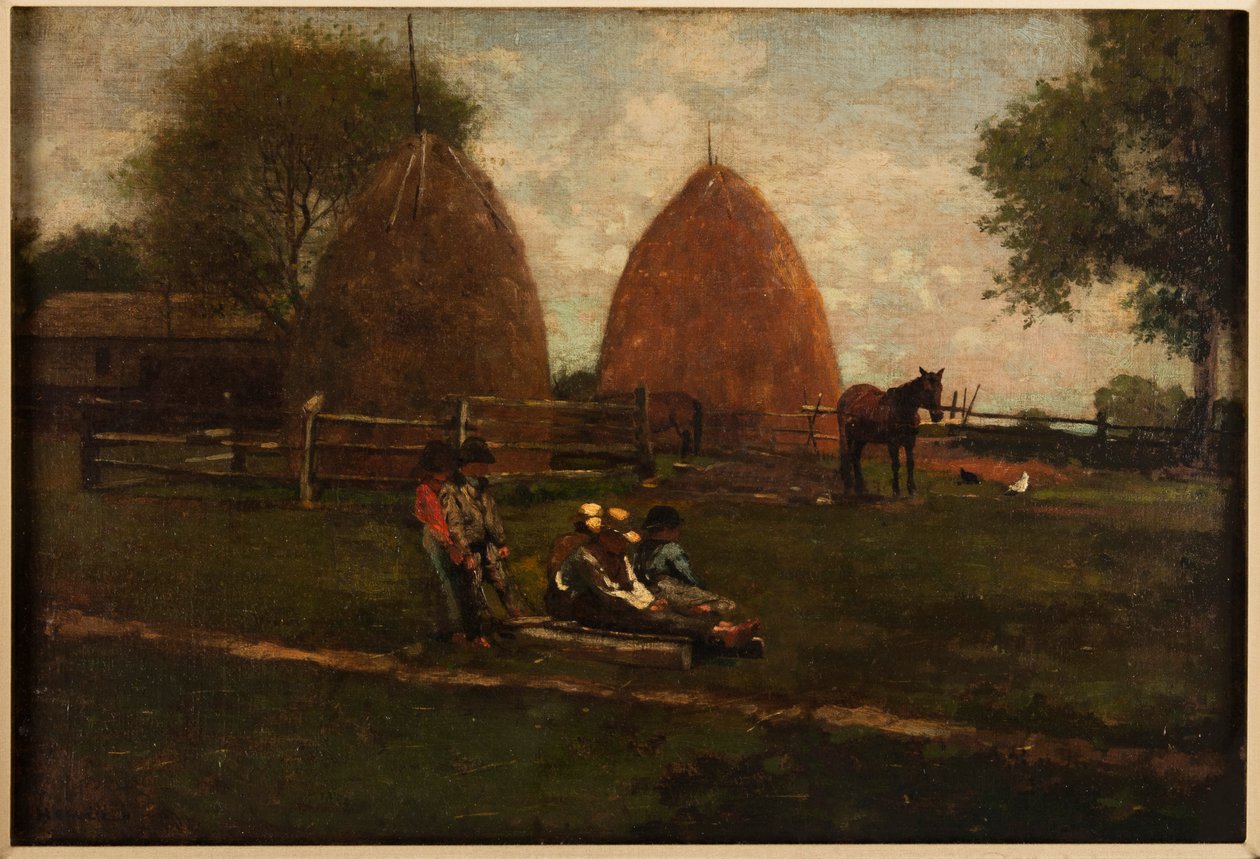 Pajares y niños de Winslow Homer