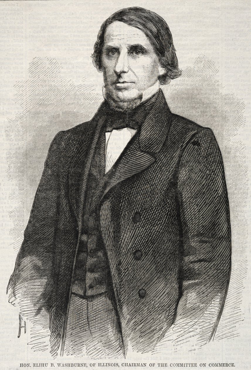Hon. Elihu B. Washburne, de Illinois, Presidente de la Comisión de Comercio de Winslow Homer