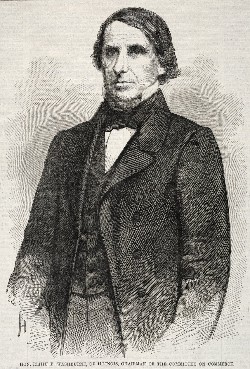 Hon. Elihu B. Washburne, de Illinois, presidente del Comité de Comercio, 1860 de Winslow Homer