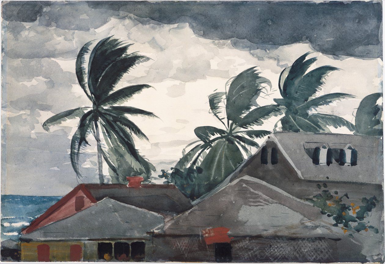 Huracán, Bahamas de Winslow Homer
