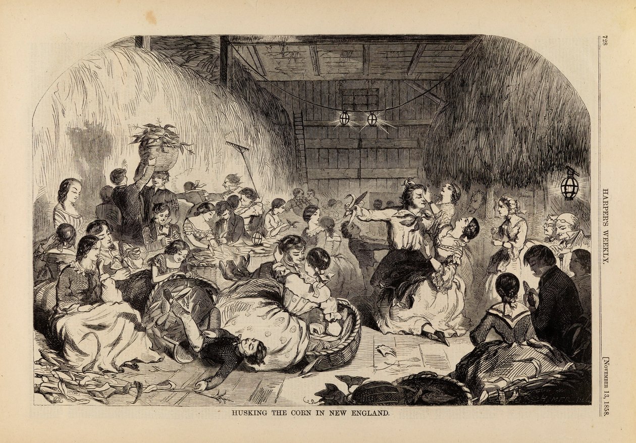 Husking the Corn in New England, de Harper