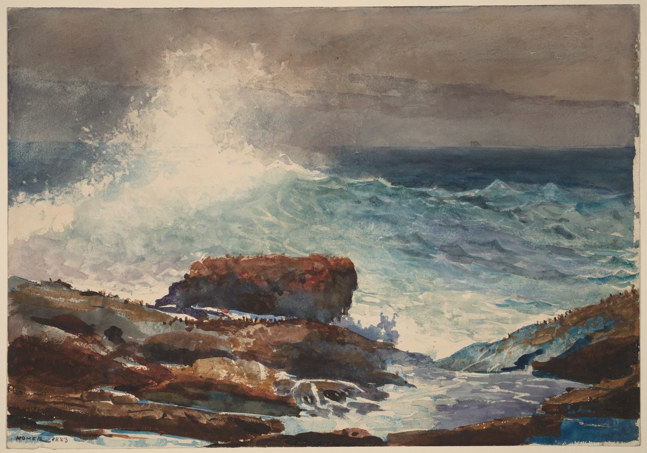 Marea creciente, Scarboro, Maine de Winslow Homer