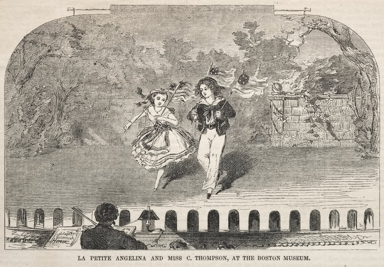 La Petite Angelina y la señorita C. Thompson, en el Museo de Boston de Winslow Homer