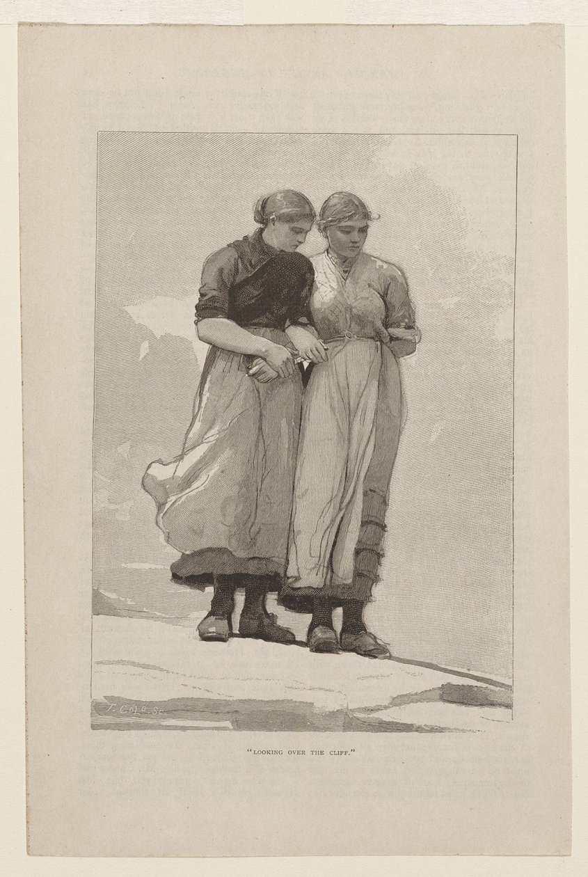 Mirando más allá del acantilado de Winslow Homer