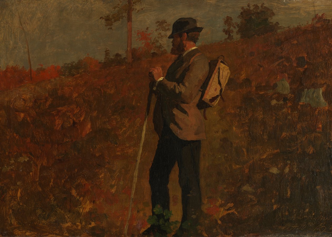 Hombre con mochila de Winslow Homer