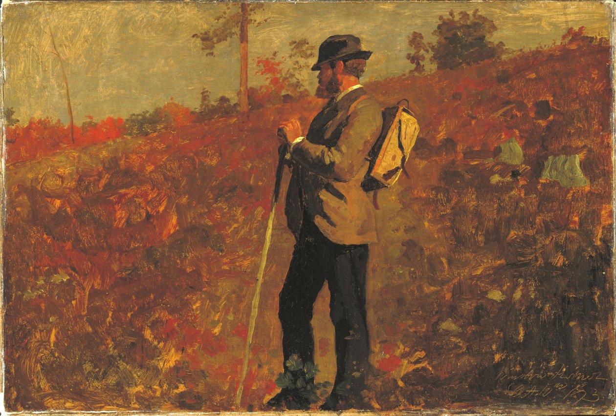 Hombre con mochila de Winslow Homer