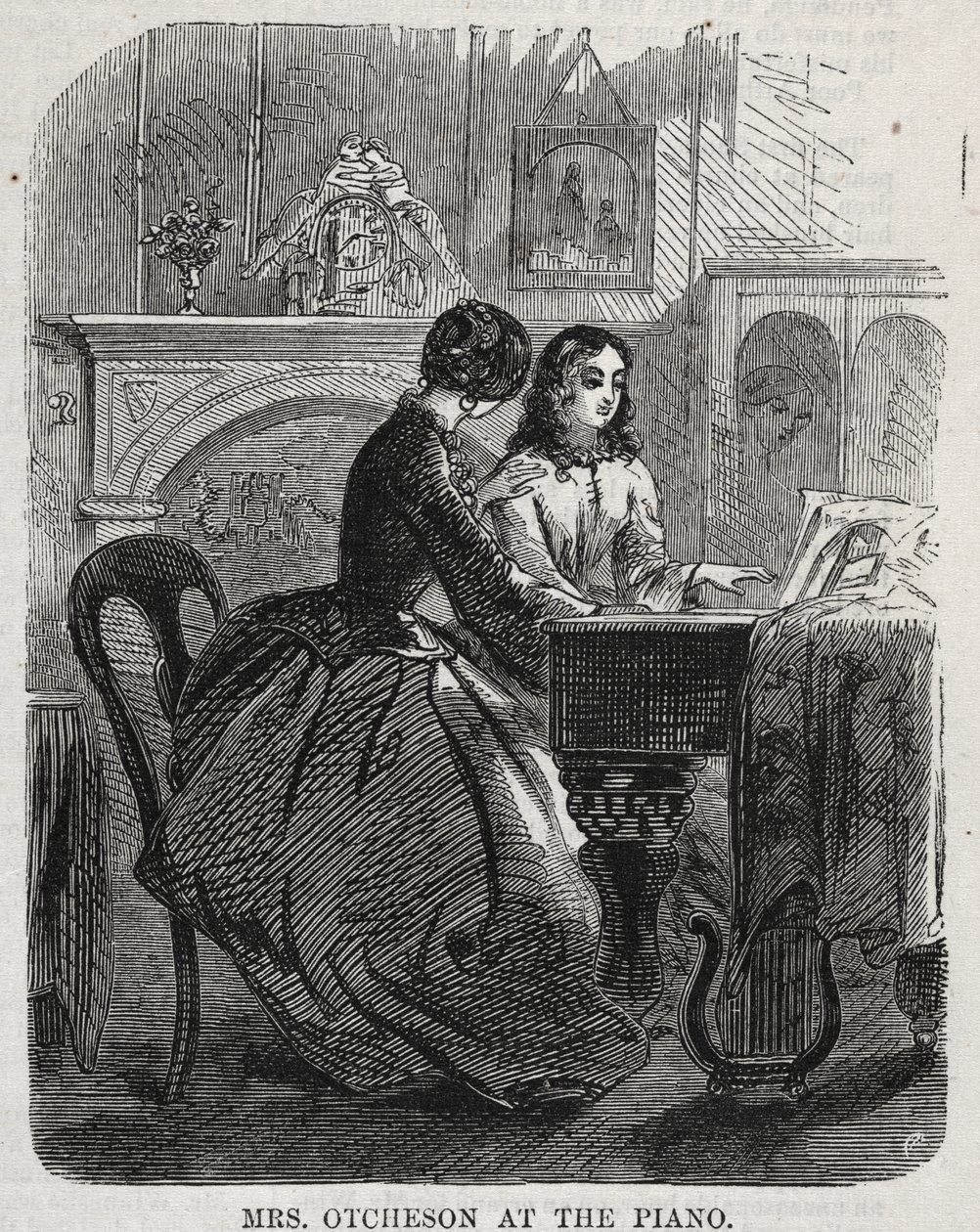 La señora Otcheson al piano de Winslow Homer