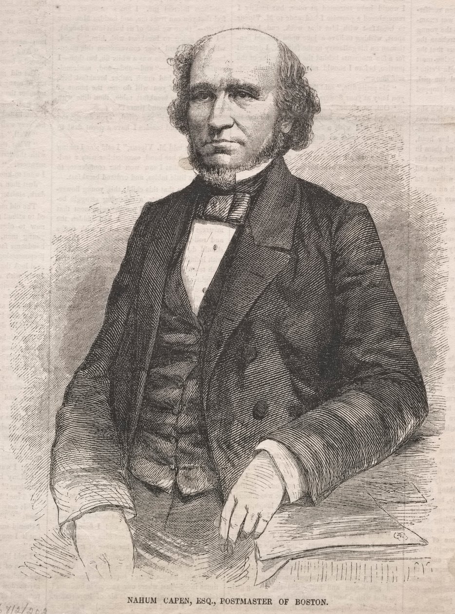 Nahum Capen, Esq., Director de Correos de Boston de Winslow Homer