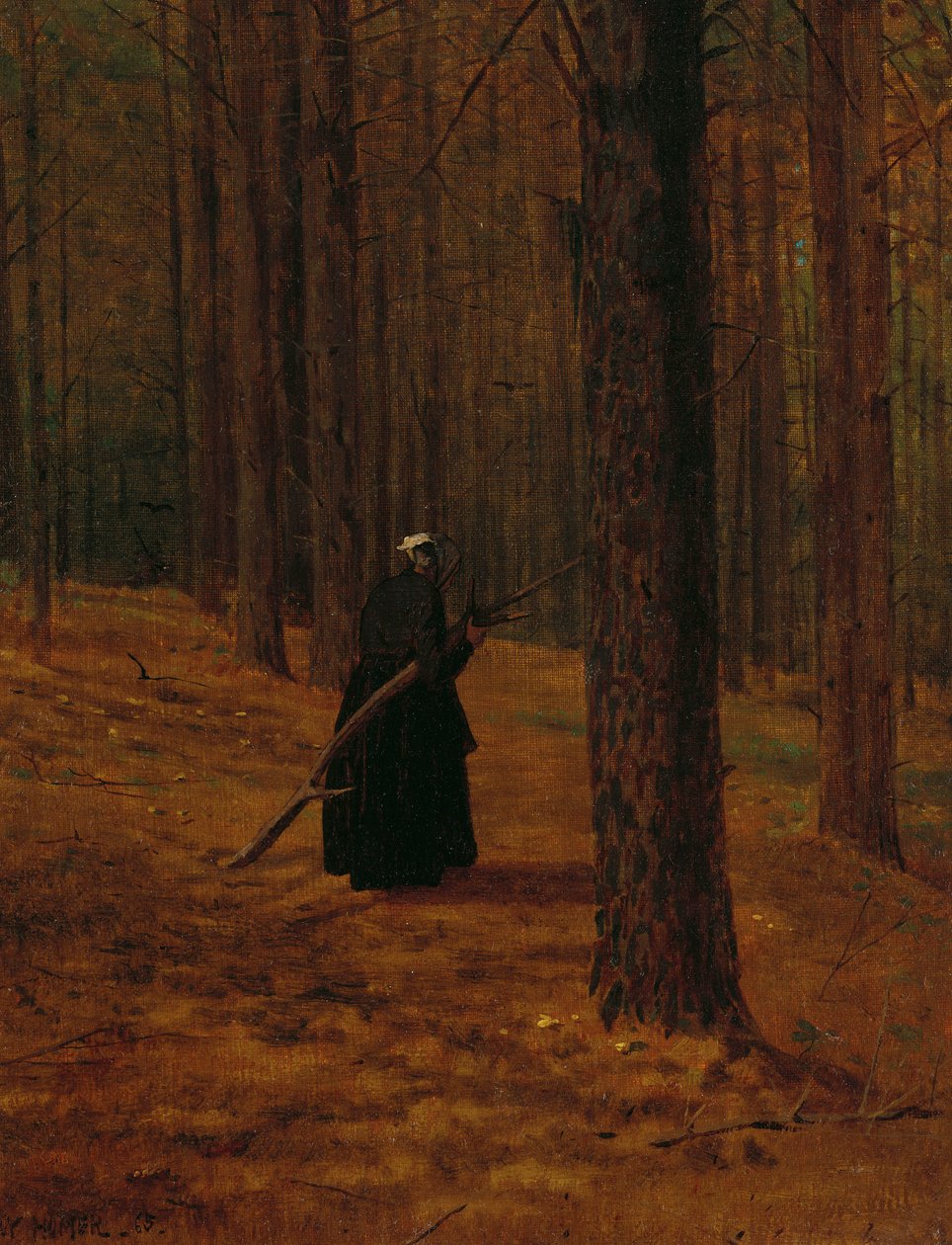 Anciana recogiendo Leña, 1865 de Winslow Homer