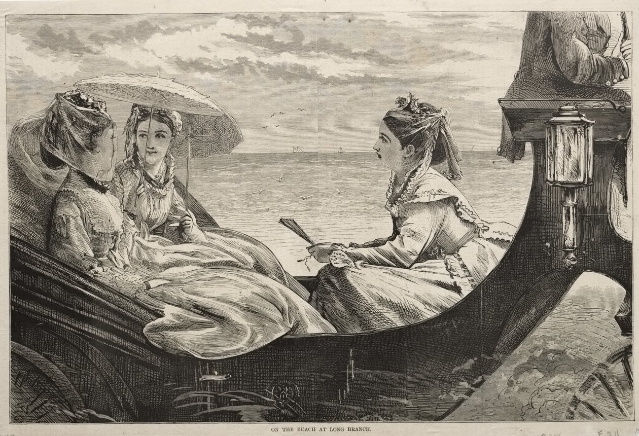 En la playa de Long Branch de Winslow Homer