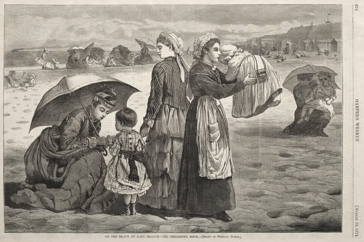En la playa de Long Branch: «La hora de los niños» de Winslow Homer