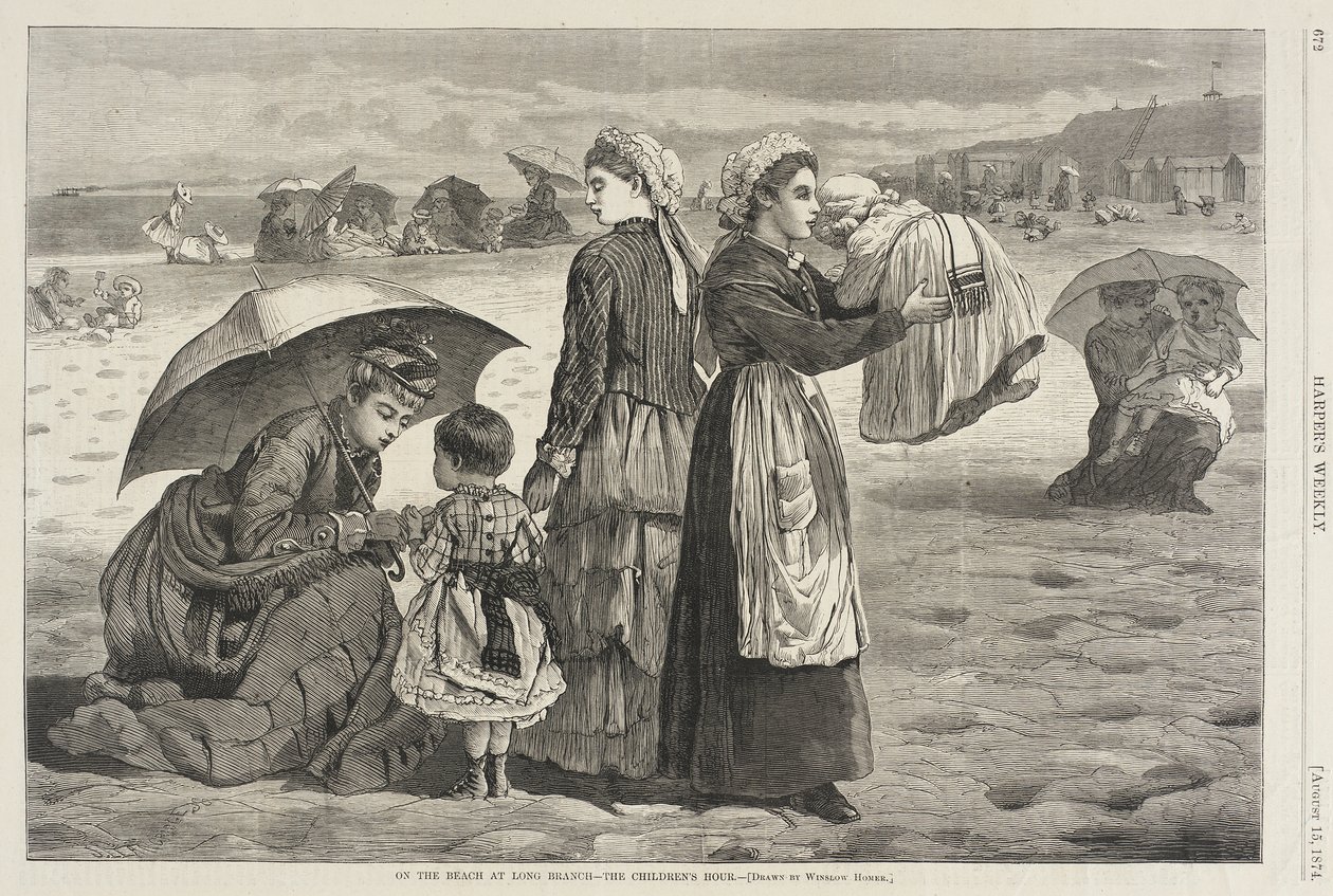 En la playa de Long Branch: «La hora de los niños» de Winslow Homer