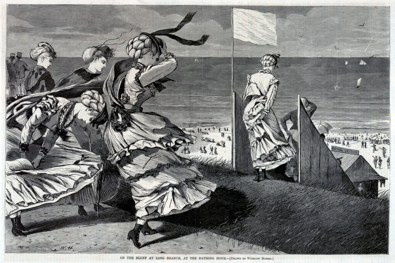 On the Bluff at Long Branch, at the Bathing Hour, de Harper