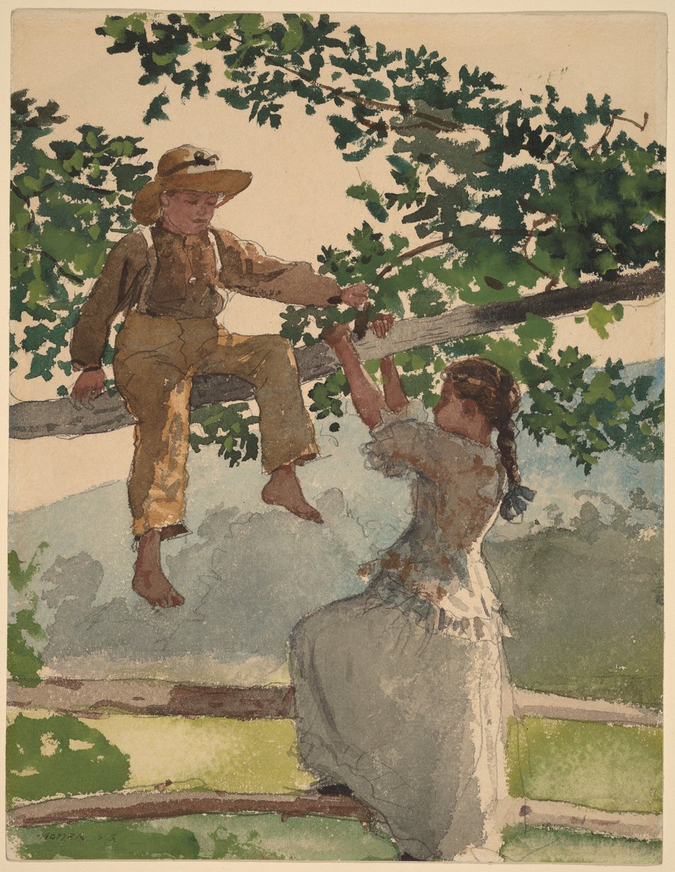 En la valla de Winslow Homer