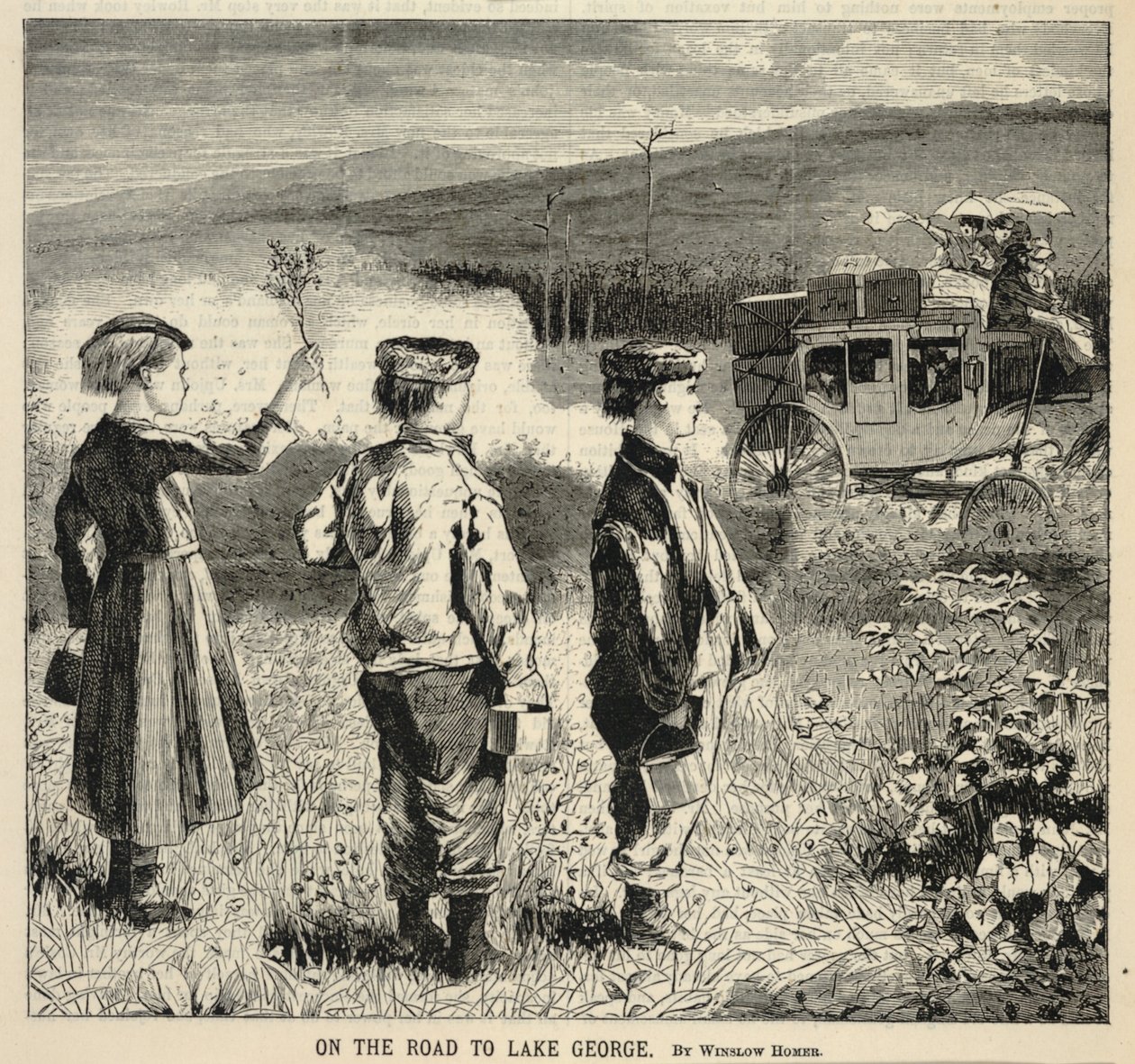 «De camino al lago George», extraído de *Appletons