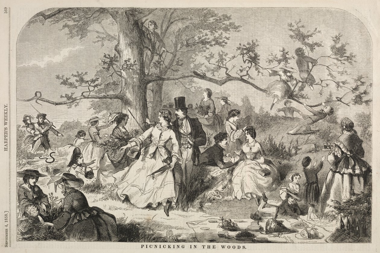 Picnic en el bosque de Winslow Homer