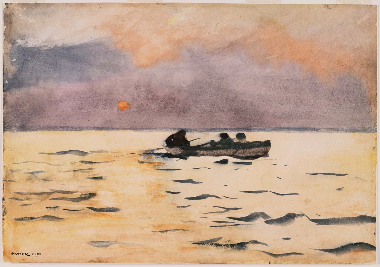 Remando hacia casa de Winslow Homer
