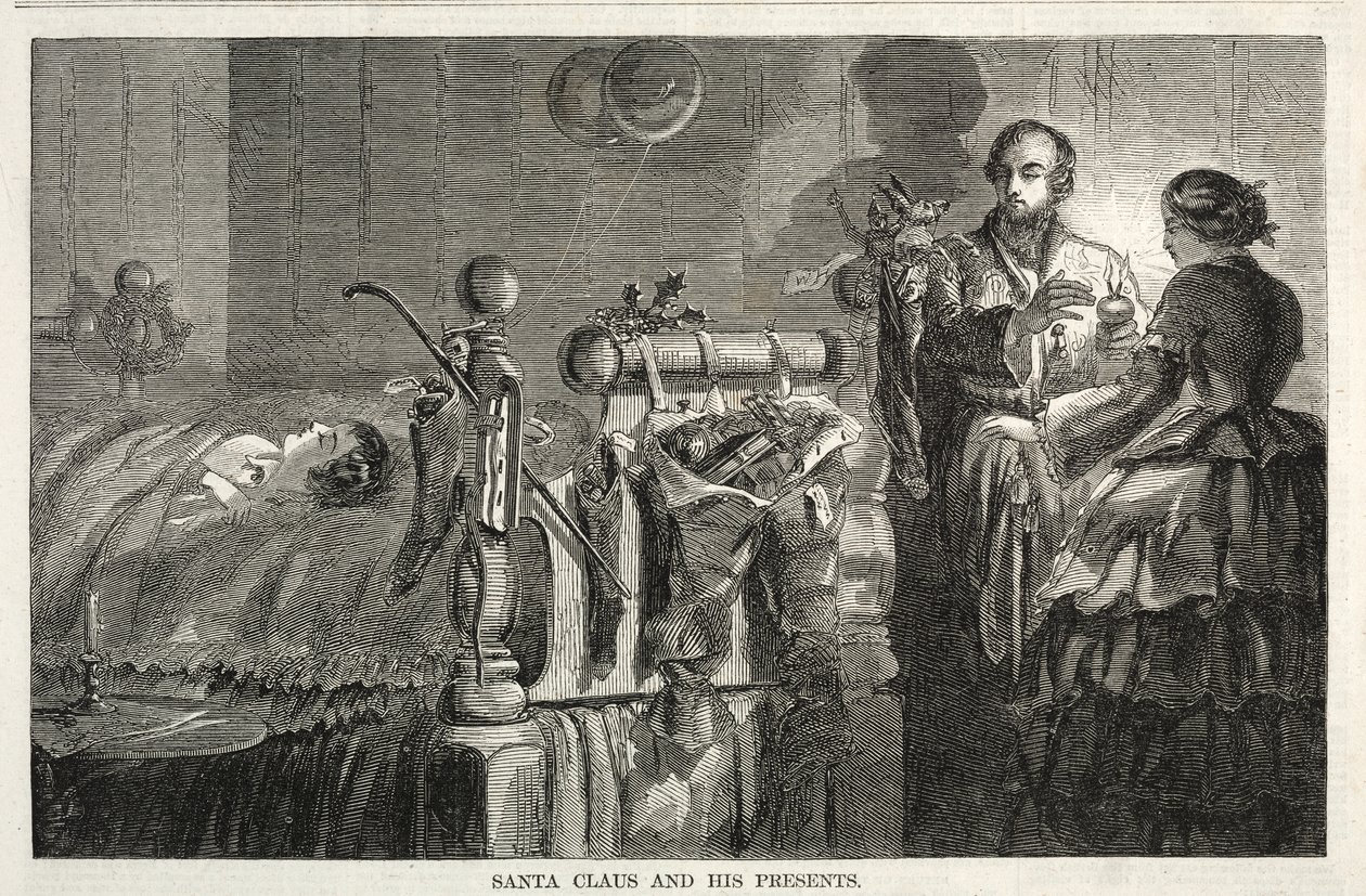 Papá Noel y sus regalos de Winslow Homer