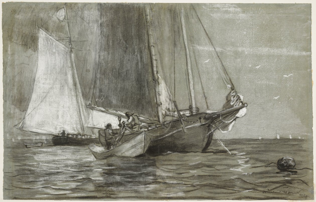 Goleta fondeada de Winslow Homer