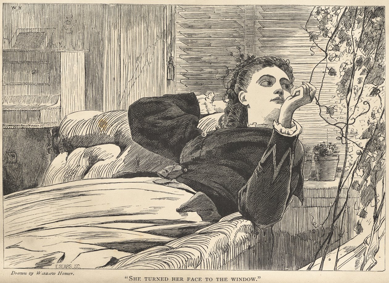 «Volvió el rostro hacia la ventana» de Winslow Homer