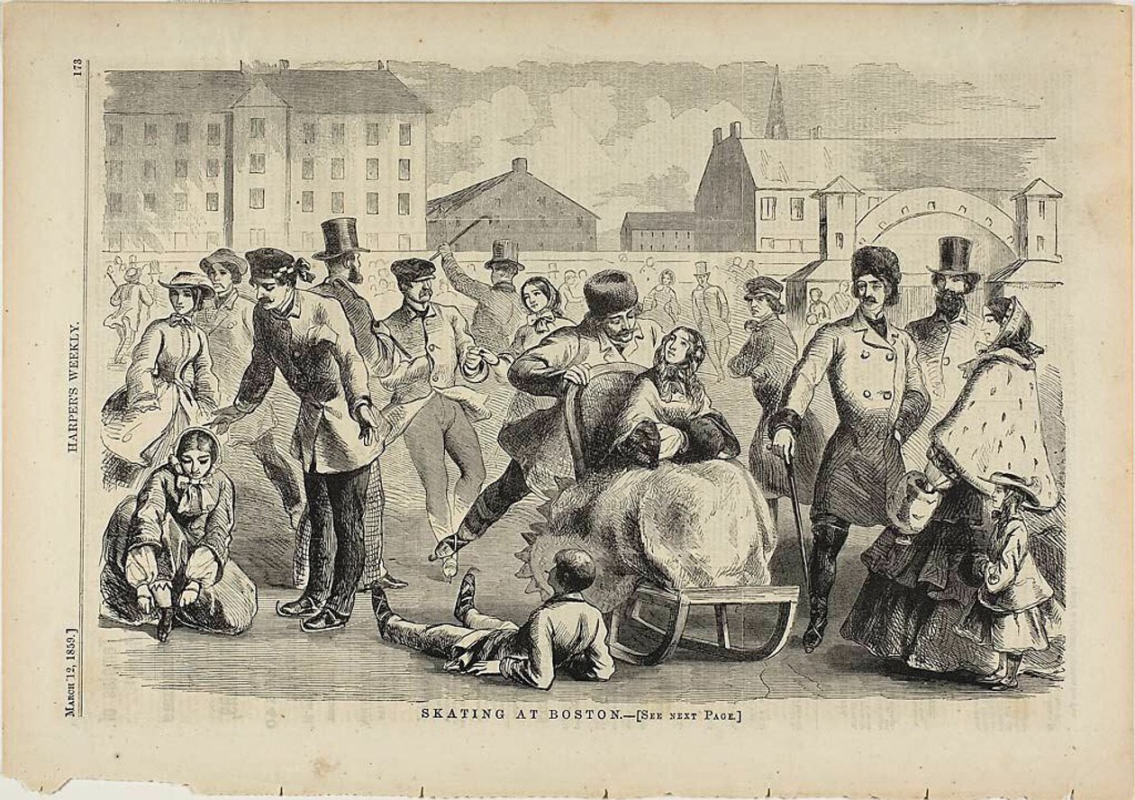 Patinaje en Boston de Winslow Homer