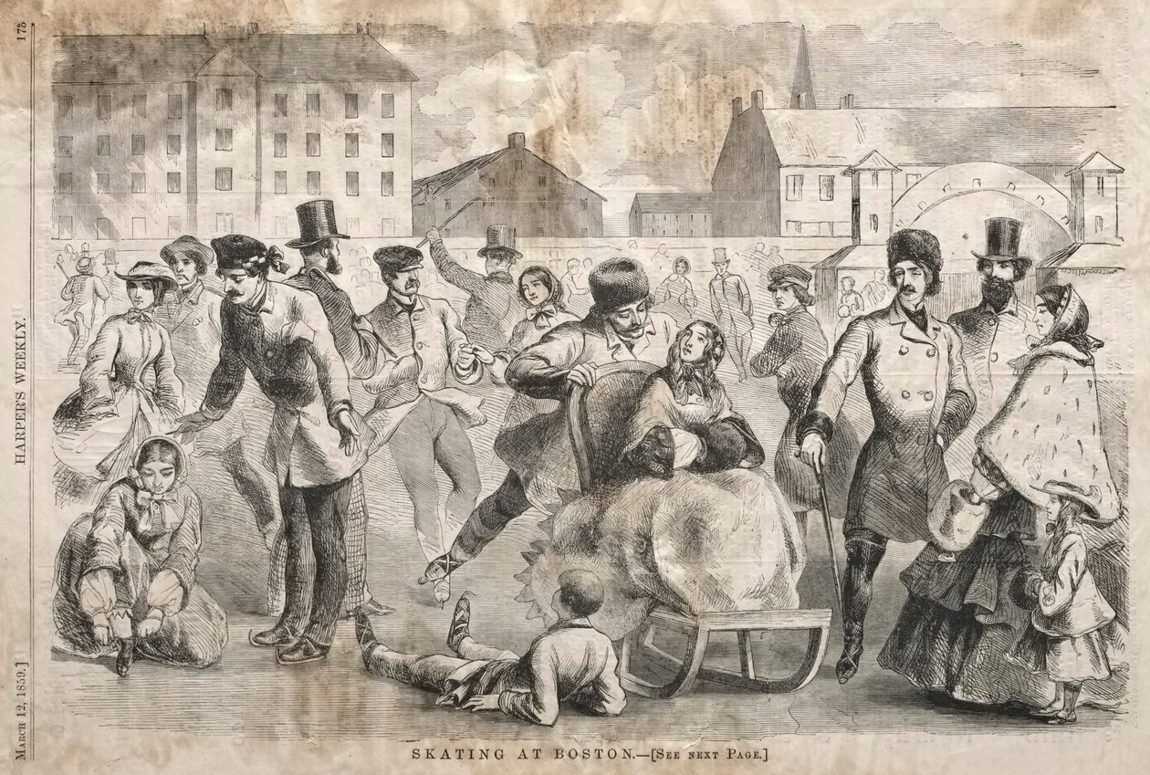 Patinaje en Boston de Winslow Homer