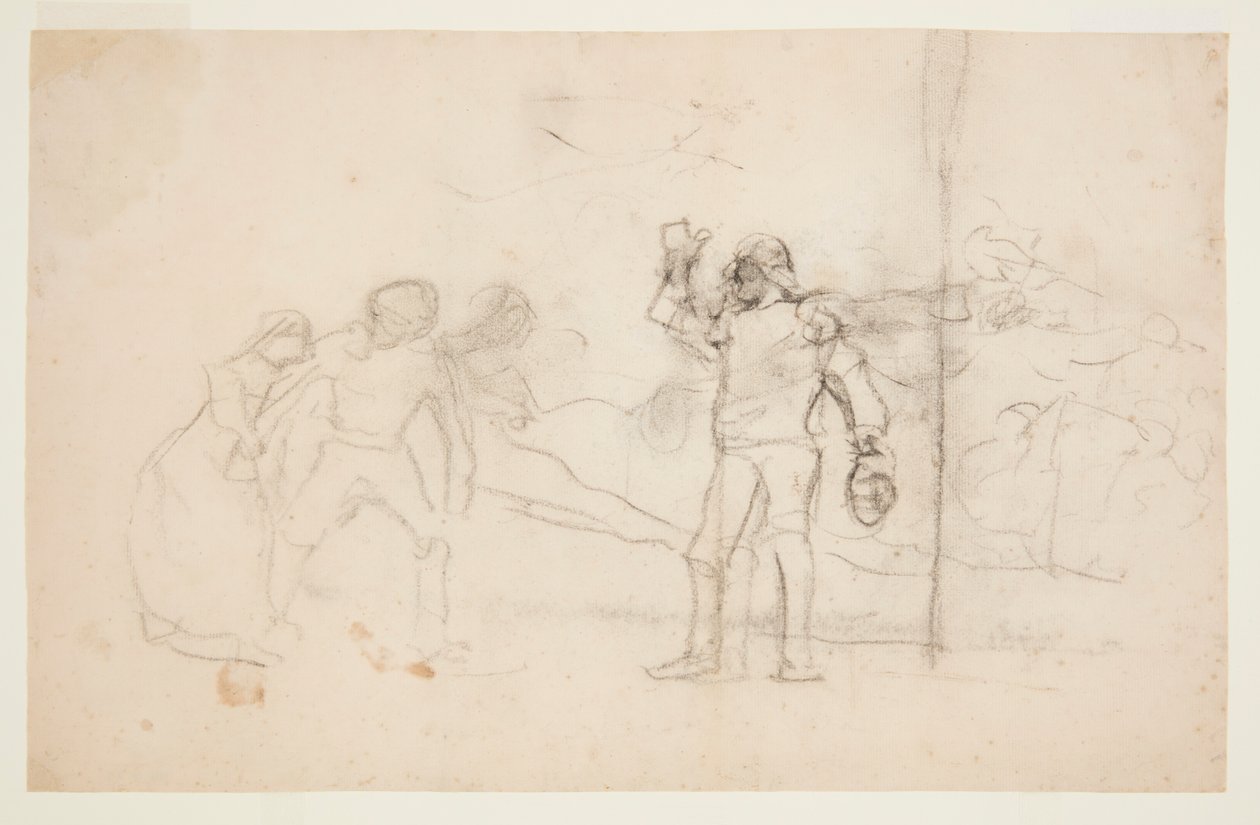 Boceto para "El naufragio" de Winslow Homer