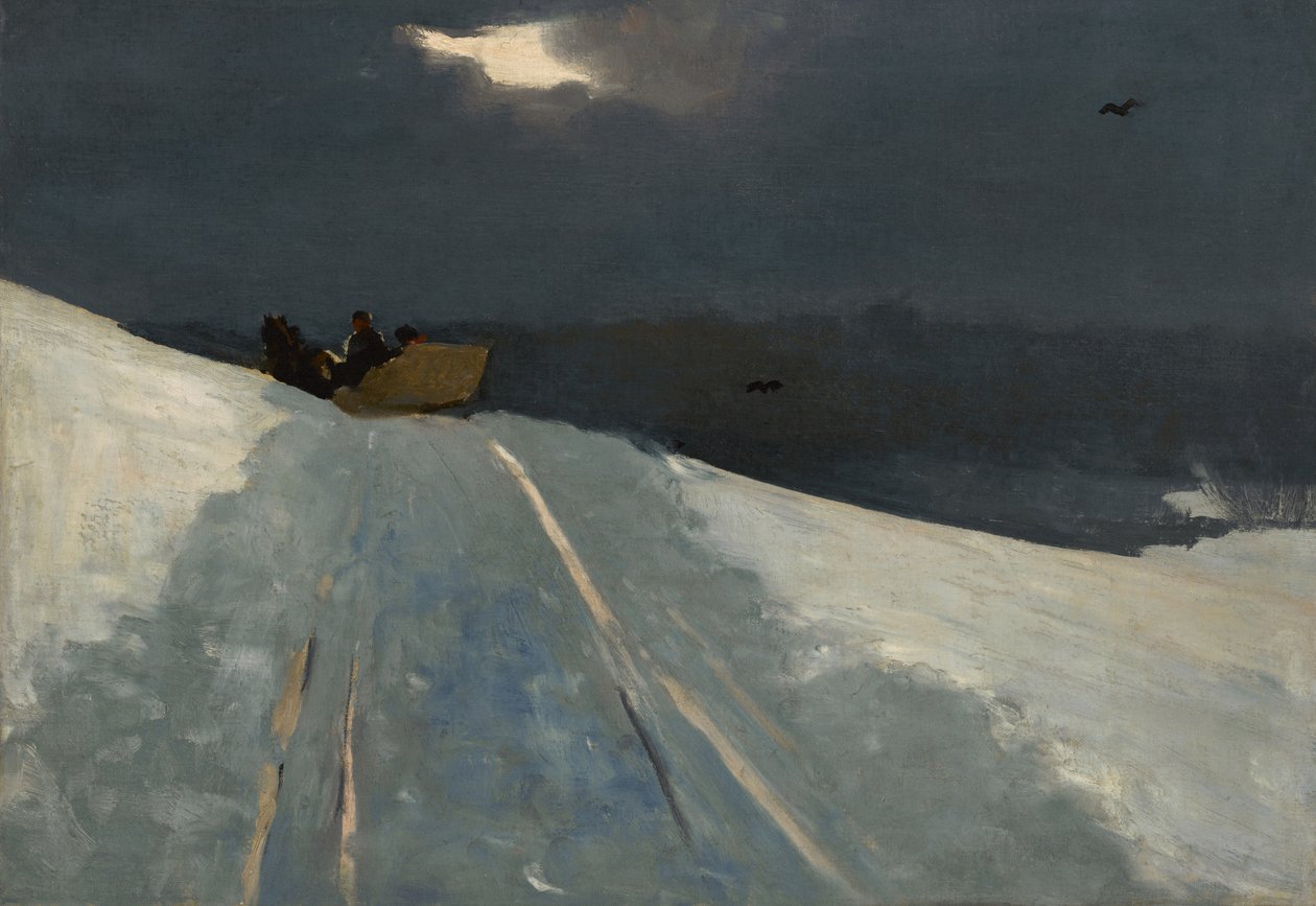 Paseo en trineo, c.1890-95 de Winslow Homer