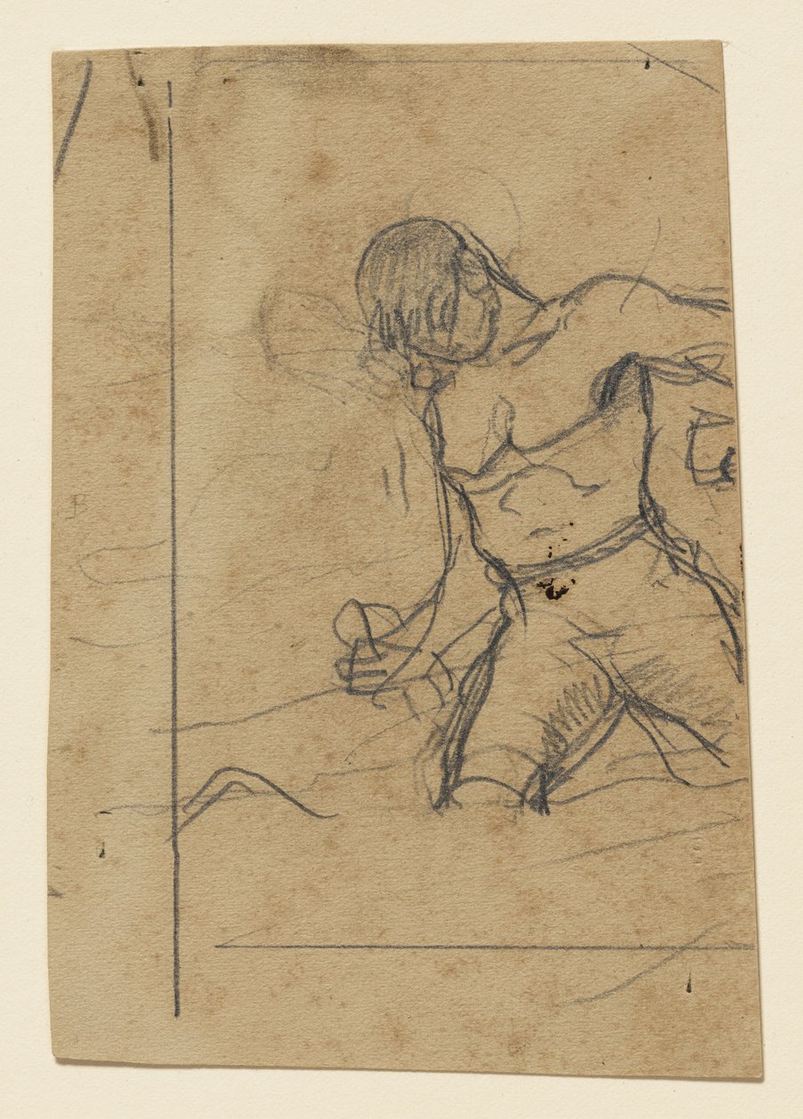 Hombre de pie (Estudio para «Undertow») de Winslow Homer
