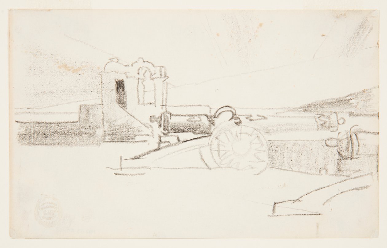 Estudio para "Reflector, Entrada del Puerto, Santiago de Cuba" de Winslow Homer