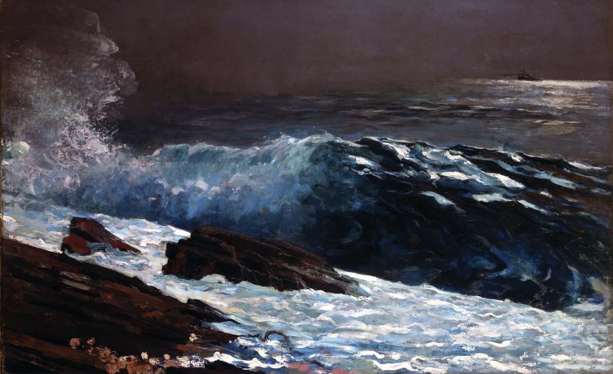 Luz solar en la costa de Winslow Homer
