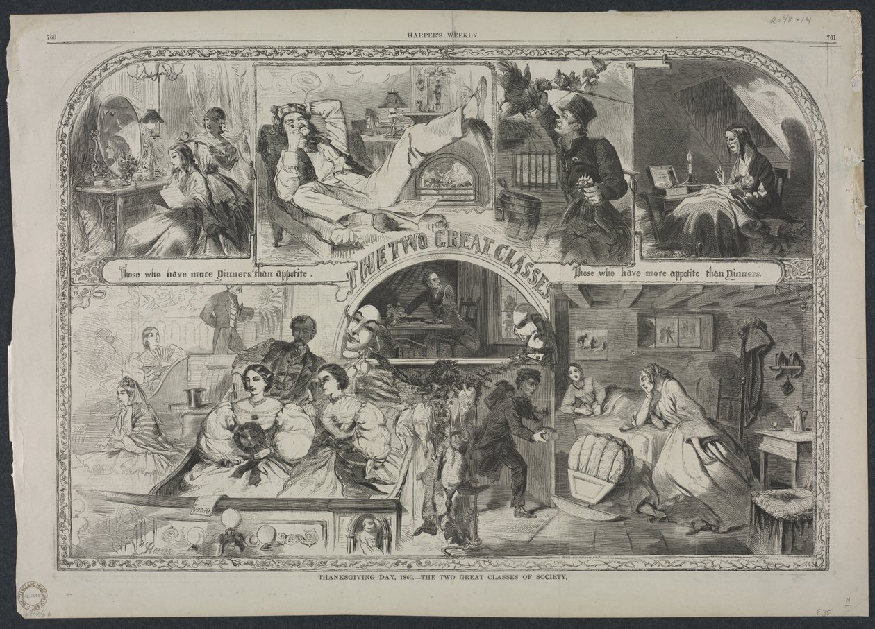 Día de Acción de Gracias de 1860: las dos grandes clases sociales de Winslow Homer