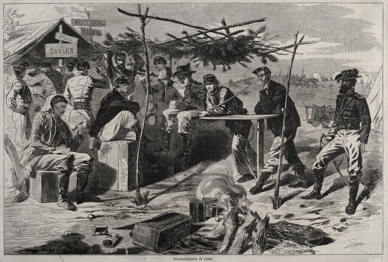 El Día de Acción de Gracias en el campamento de Winslow Homer