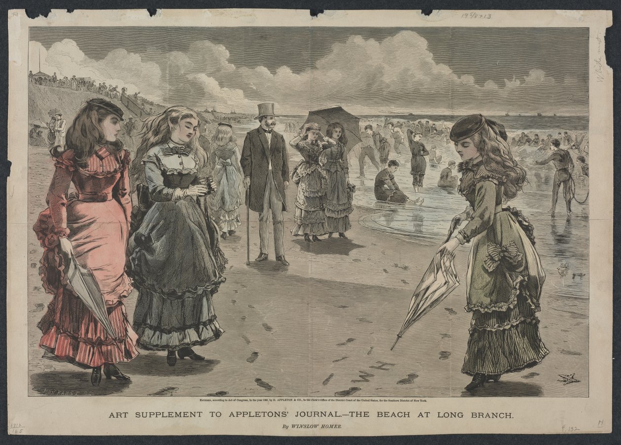 La playa de Long Branch de Winslow Homer