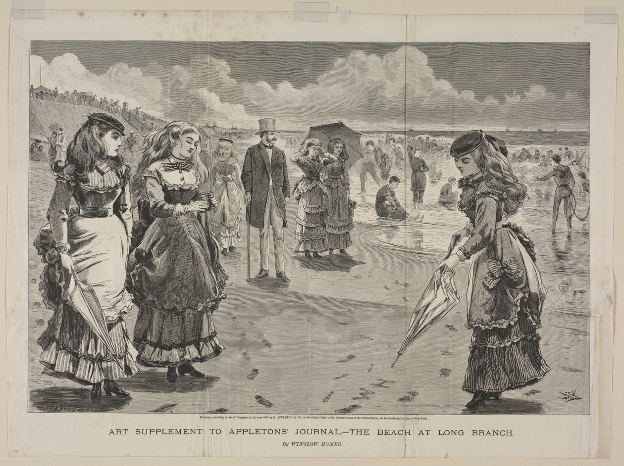 La playa de Long Branch de Winslow Homer
