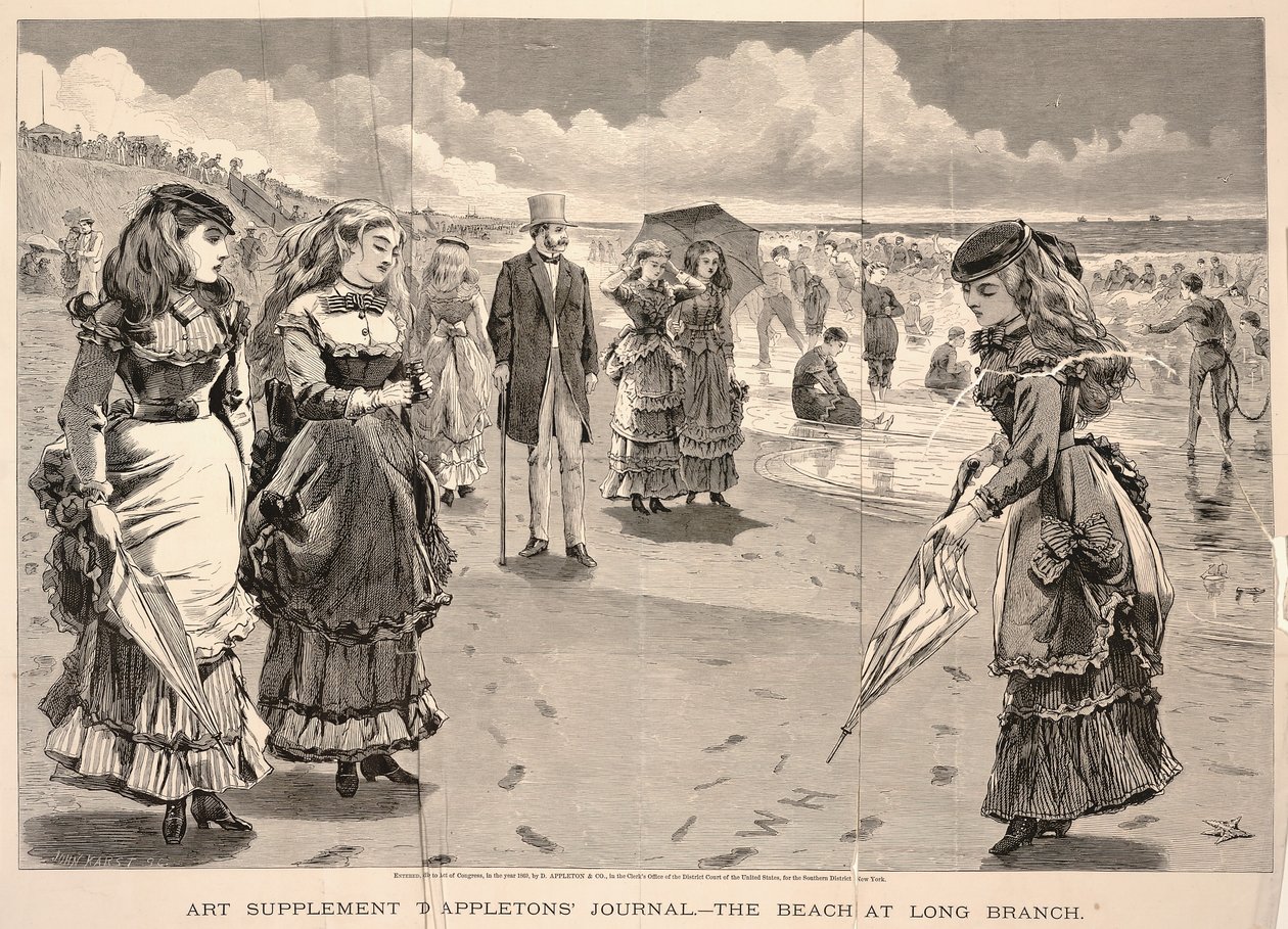 The Beach at Long Branch, de Appletons