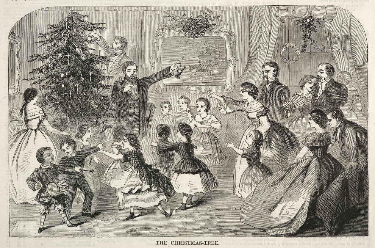 El árbol de Navidad, 1858 de Winslow Homer