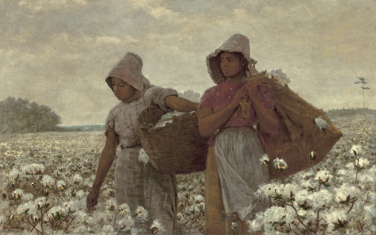 Los recolectores de algodón, 1876 de Winslow Homer