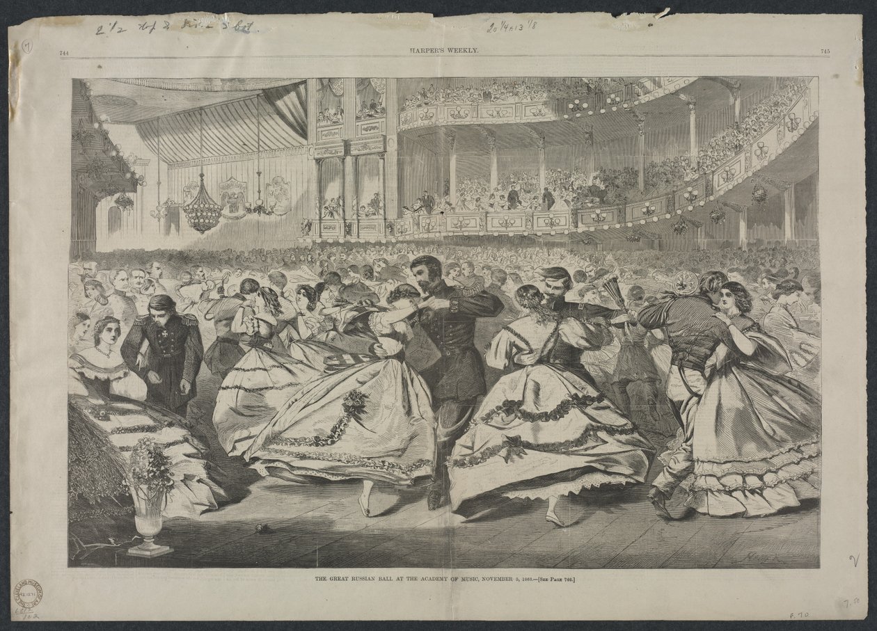 El Gran Baile Ruso en la Academia de Música, 5 de noviembre de 1863 de Winslow Homer