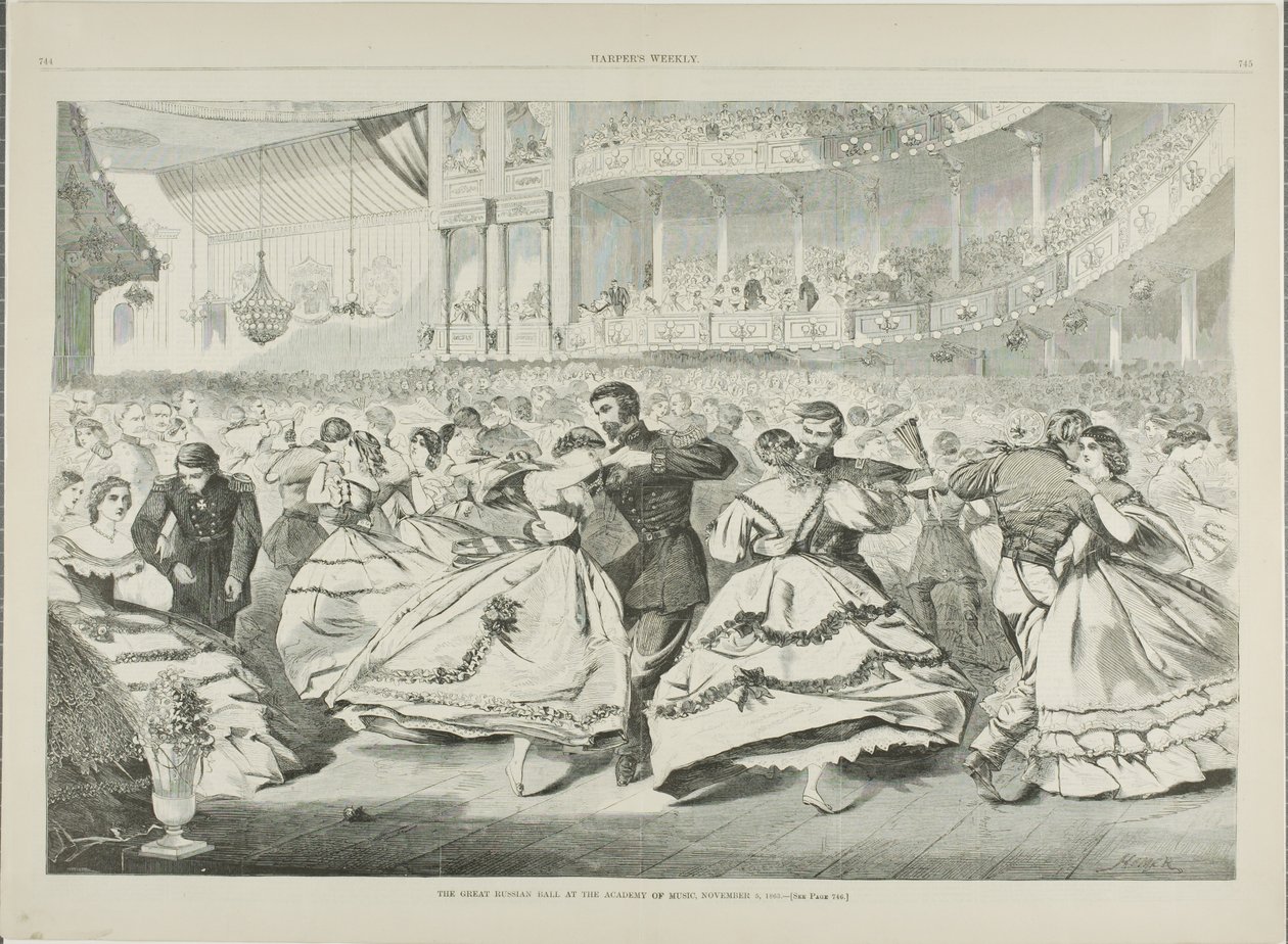 El Gran Baile Ruso en la Academia de Música, 5 de noviembre de 1863 de Winslow Homer