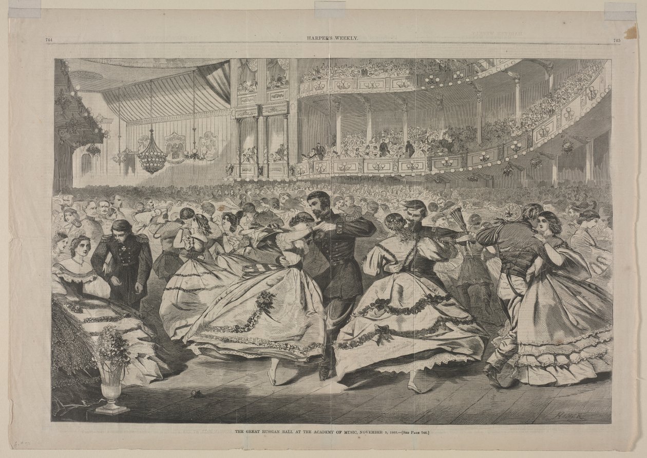 El Gran Baile Ruso en la Academia de Música, 5 de noviembre de 1863 de Winslow Homer