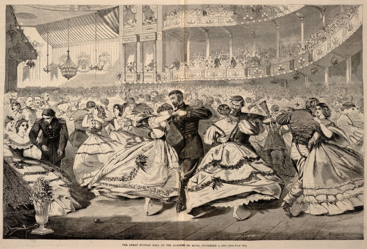 El Gran Baile Ruso en la Academia de Música, 5 de noviembre de 1863, de Harper