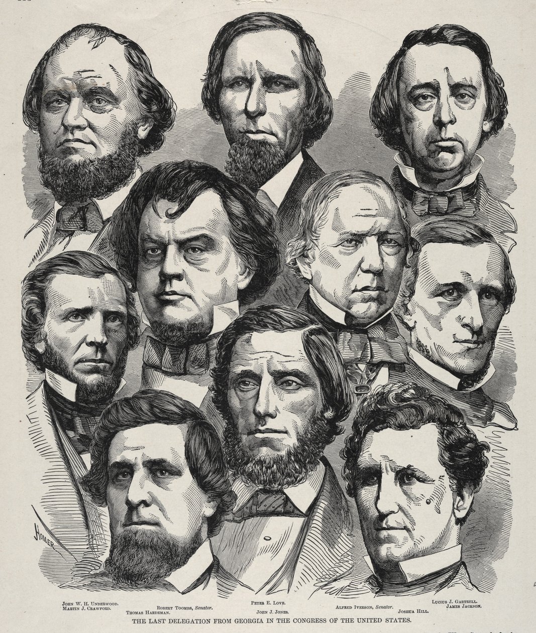 La última delegación de Georgia en el Congreso de los Estados Unidos
 de Winslow Homer