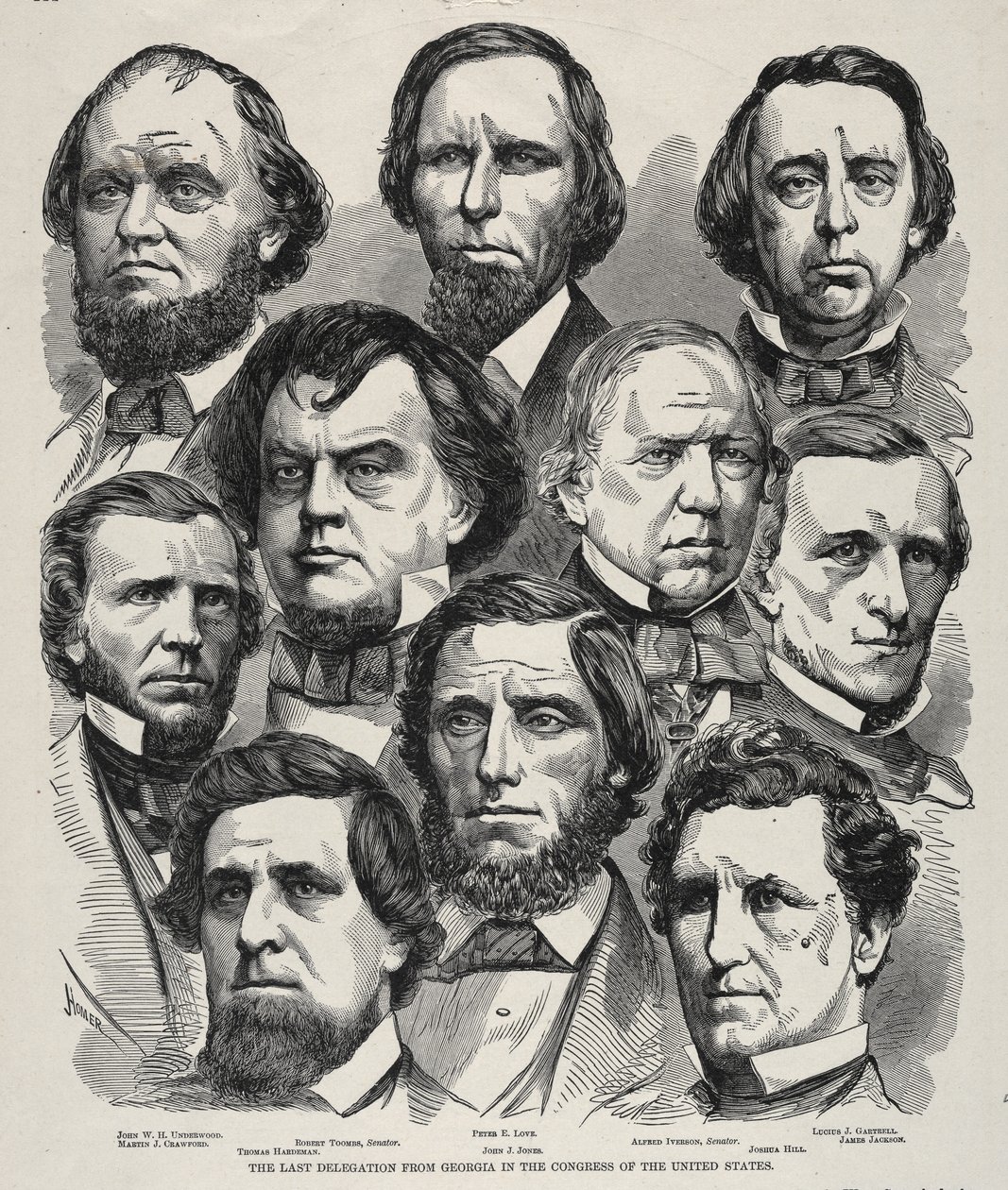 La Última Delegación de Georgia en el Congreso de los Estados Unidos de Winslow Homer