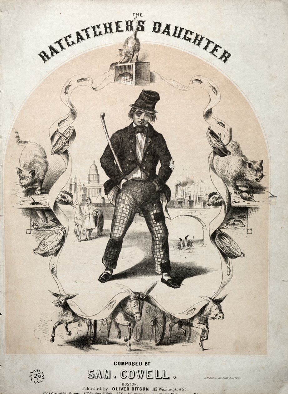 La hija del cazador de ratas - Portada de la partitura de Winslow Homer